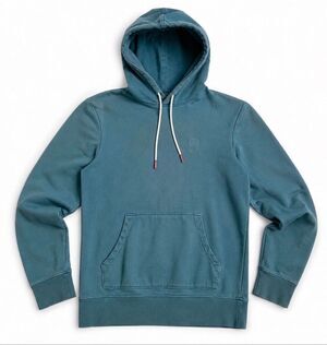 Topo Designs Men’s S Pullover Hoodie Blue Green Outdoor Casual RARE